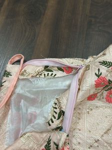 Amazing Peach Colour Lehenga+ Padded Choli