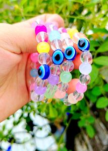 Evil Eye Pearls Beaded Bracelet 🎀  Set Of 4 At 99