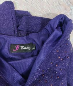 Sparkly Purple Long Sleeve Top