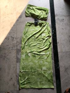 New Green Floral Two-Piece Set(Bargainable)