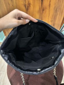 Chic Quilted Black Tote Bag