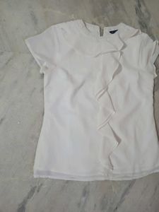 Women Mast &amp; Harbour White Ruffle Top