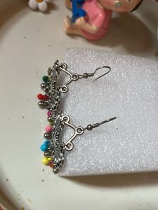 Oxidised Dangle Earrings