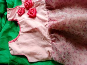 Handmade Pink Floral Dress