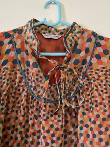 Flowy Printed Tunic Dress