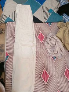 White Cargo Pants (Not Selling In Coin)