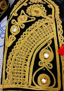 Embroidered Ethnic Vest &amp; Cap Set