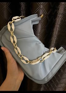 Baby Blue Shoulder Baguette