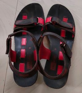 Women’s Black & Red Sandals