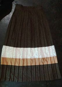 Vintage High-waist Pleated Skirt