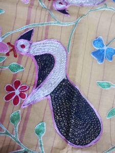 Bengal Cotton Saree With Hand Embroidery