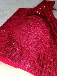 Sequined Pink Blouse