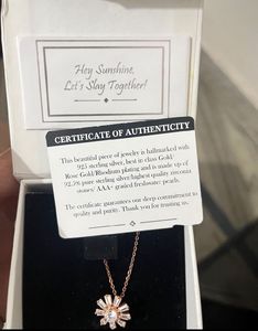 Rose Gold Flower Pendant
