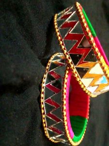 mirror work bangles