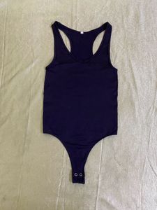 Black Stretchy Racerback Bodysuit Bust 32-34