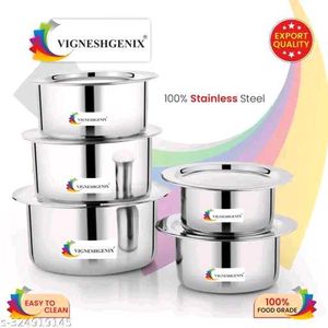 Pack Of 10 Top Set With Lids
