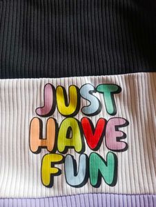 Color Block Ribbed Top