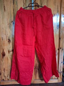 Red Lenin Pants