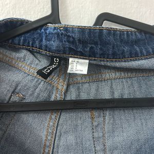 Wide High Cropped Jeans