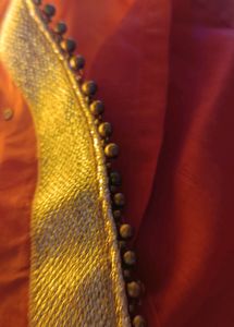 EMBROIDERY WORK , Thread And Stone Work Full New Condition Never Use ....Not Discolor Full Net And Clean...