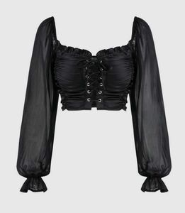 branded Chic Black Corset Style Top🎀🕸️