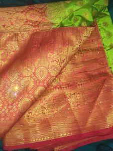 New Beautiful Double Shade Art Silk Saree