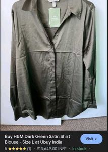 H&amp;M Women&#39;s Satin Shirt