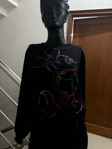 Velvet Balloon Sleeves Sweatshirt