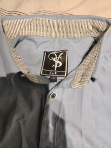 Casual Full Sleeve Blue Shirt