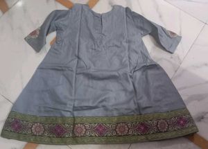New A Line Frock Stitch By Me Beautiful Banarsi Wo