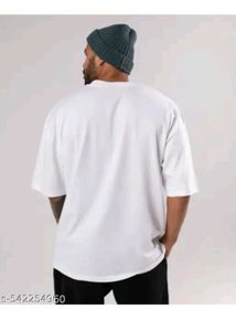 Men&#39;S Round Neck OVERSIZED Printed T-Shirt