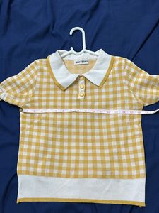 Yellow Checkered Top