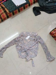 Floral Tie-Front Top