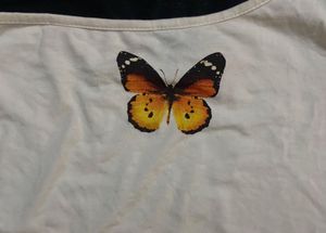 Butterfly One Shoulder Crop Top