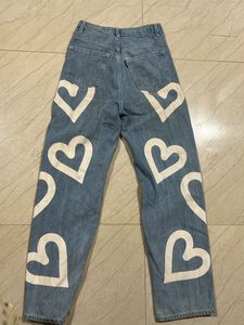 Heart Print Jeans