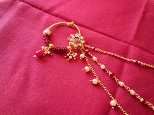 Bridal Nose Pin Pure Brass Material Premium Qualit