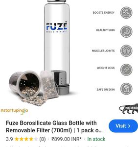 Fuze Infusion Bottle w/ Copper Infuser