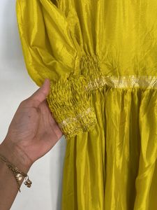 Elegant Yellow Maxi Dress