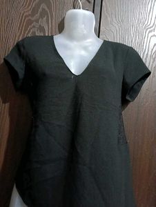 Floral Embroidered Tank Top Zara Black To