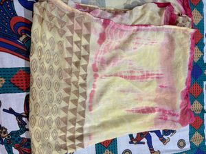 Printed Yellow Dupatta