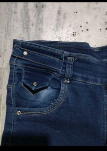 Dark Wash Wide Leg Denim Jeans