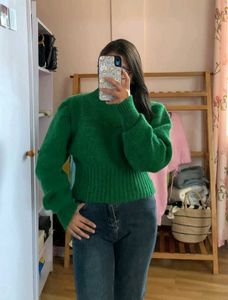 Green Knit Sweater