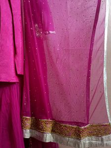 Pink Net Gown