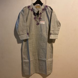 Embroidered Handloom Kurta for Women