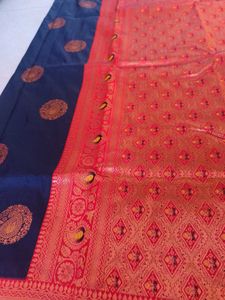 Black Pure Silk Saree