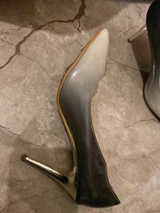 Black And Grey Heels