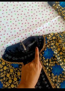 party wear kurta in woollen stuff