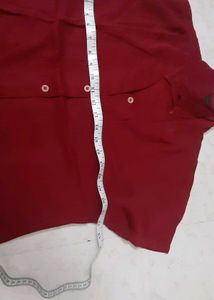 Formal.top Maroon With Side Slit