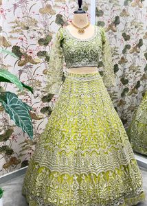 🟡Heavy Designer yellow Lehenga 🟡