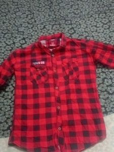 Red & Black Checkered Shirt